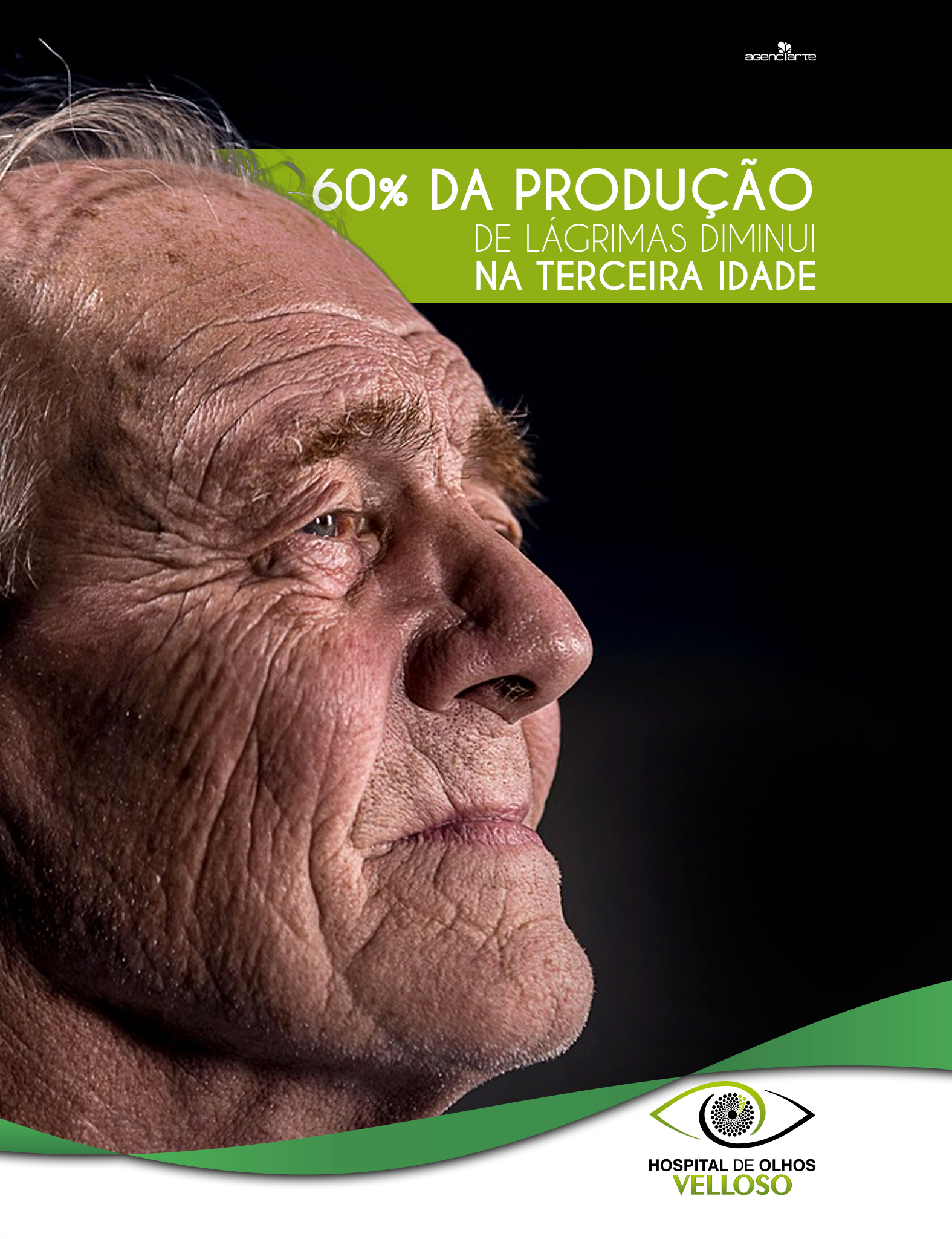 60% DA PRODUÇÃO DE LÁGRIMAS DIMINUI NA TERCEIRA IDADE
